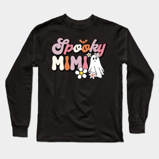 Groovy Spooky Mimi Halloween Retro Costume Long Sleeve T-Shirt